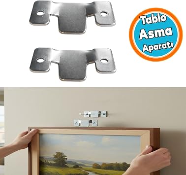1  ift Gizli Tablo Asma Ask s  Metal G l  Ta ma Kapasiteli Duvar Tipi  er eve Ask  Aparat