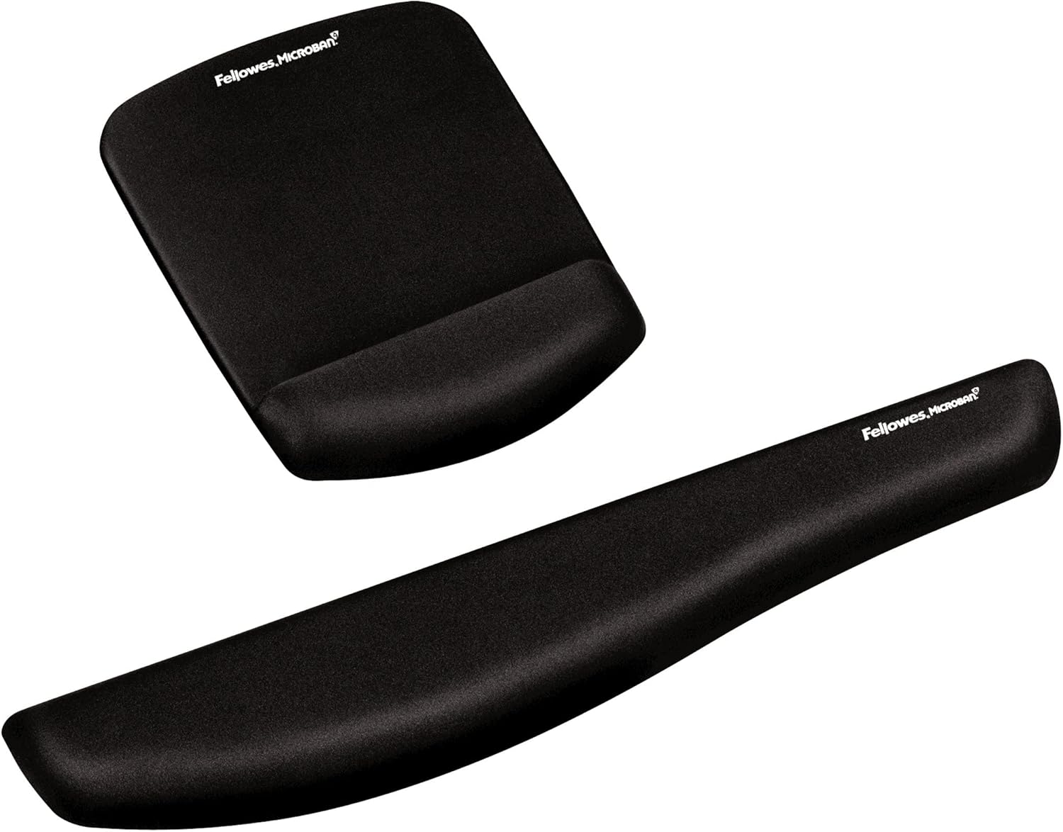 Fellowes PlushTouch Wrist Rest with Mouse Pad, FoamFusion Technology, Black (9252001) : Computing Wrist Rests : Office Products