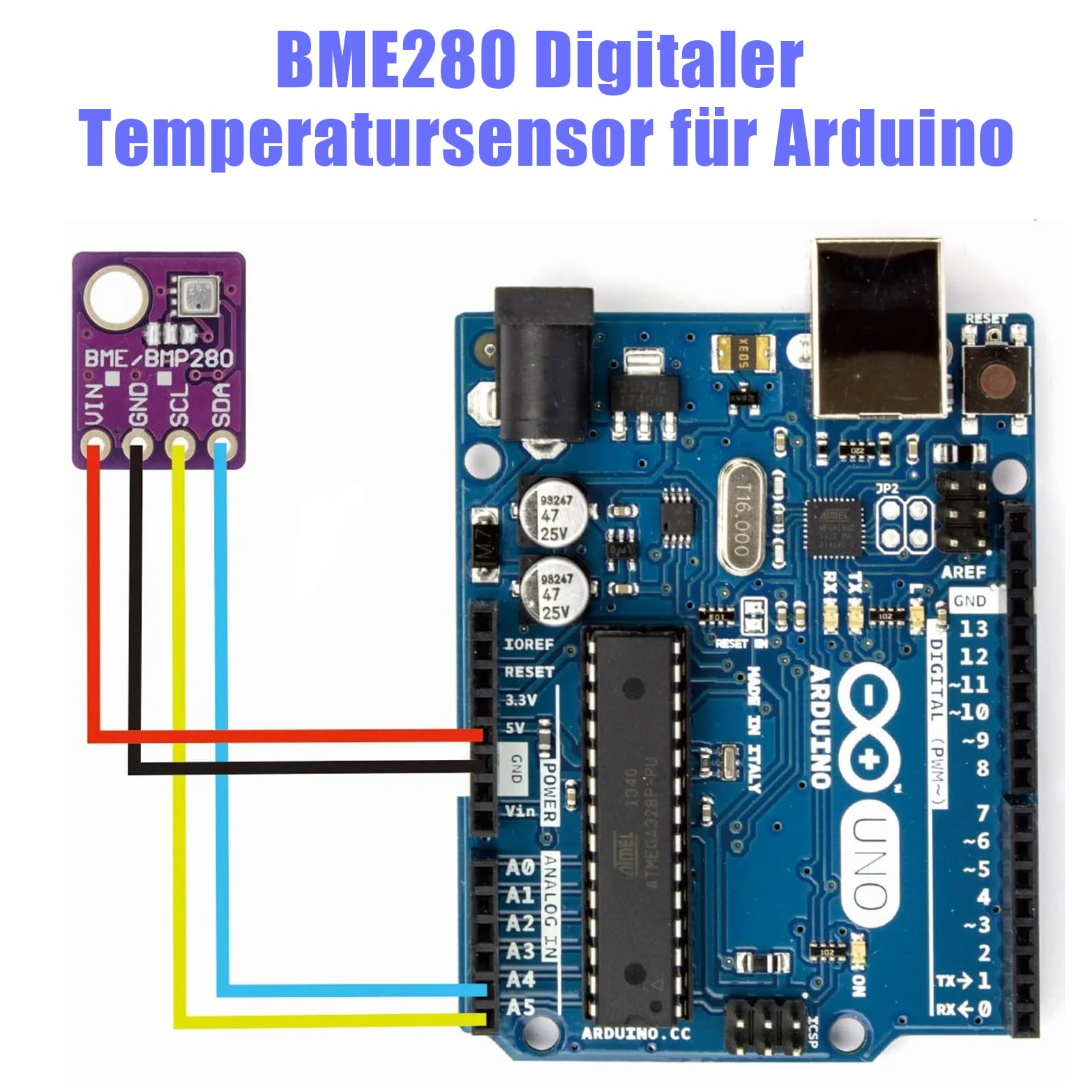 BME-280 Barometrische sensor voor temperatuur, APKLVSR luchtvochtigheid