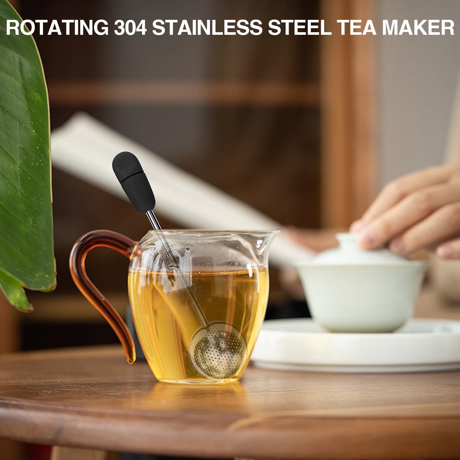 Lot de 3 infuseurs à thé en maille d'acier inoxydable réutilisables pour thé et café naturels