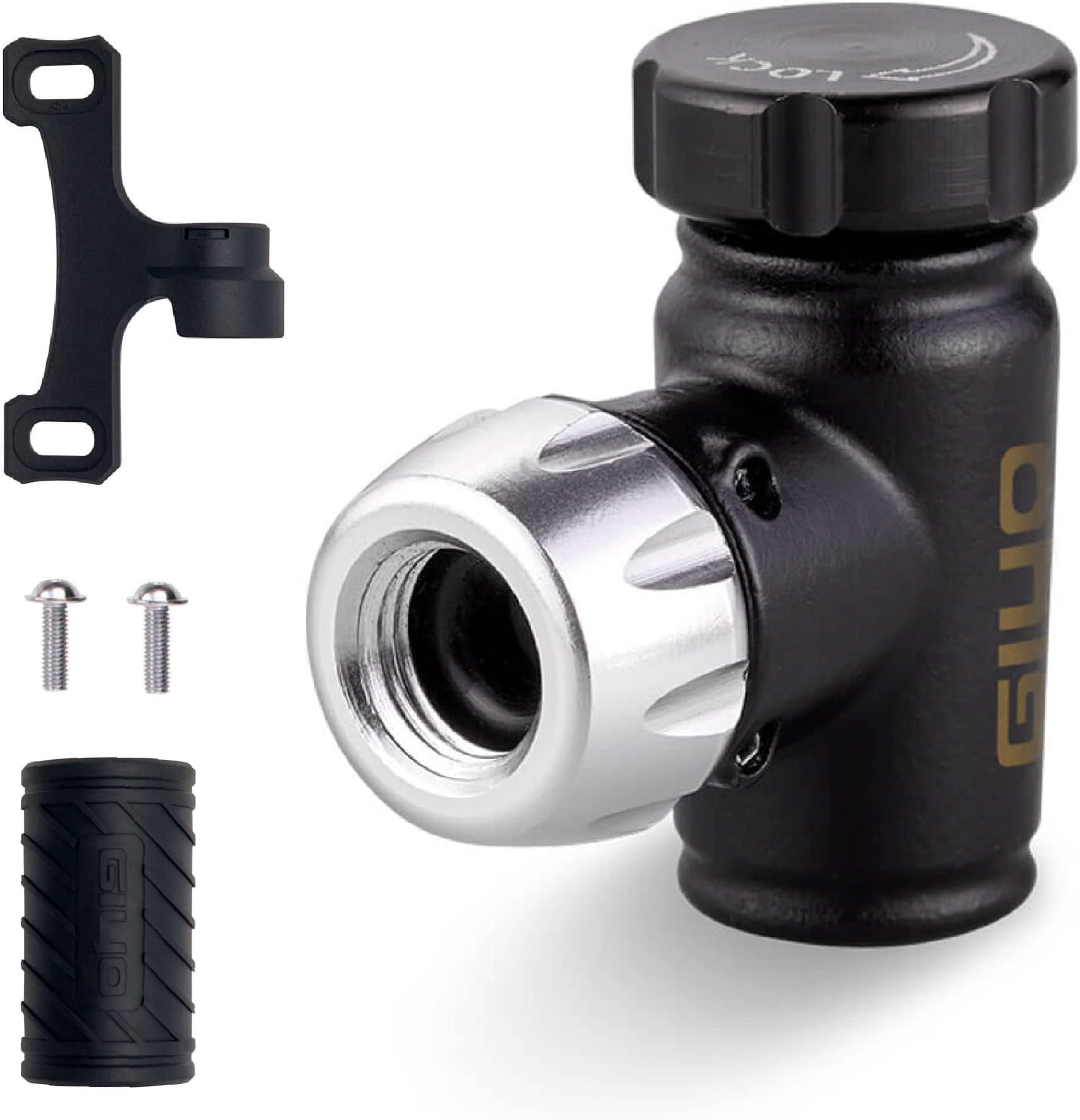 GIYO CO2 Inflator For Bike Tires All Metal Body Air Flow Control Valve - Fits Presta & Schrader - (CO2 Not Included) Taiwan Made (GC08SE)