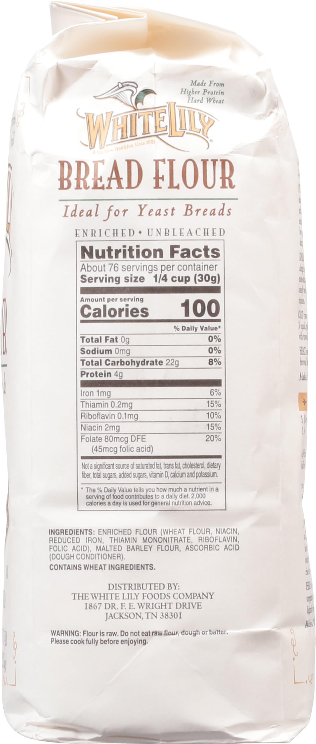 Amazon.com : White Lily Bread Flour, 5 lb Bag (Pack of 2) : Grocery &  Gourmet Food