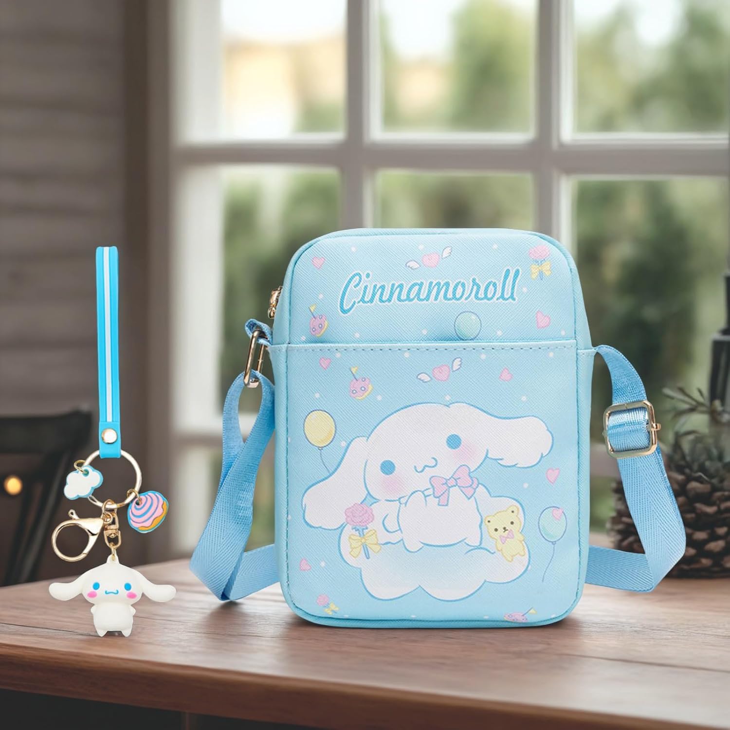 Cute Mini Cross Body Bag, Cartoon Coin Purse, Adjustable PU Leather Small Shoulder Bags - 2Pcs - Image 6