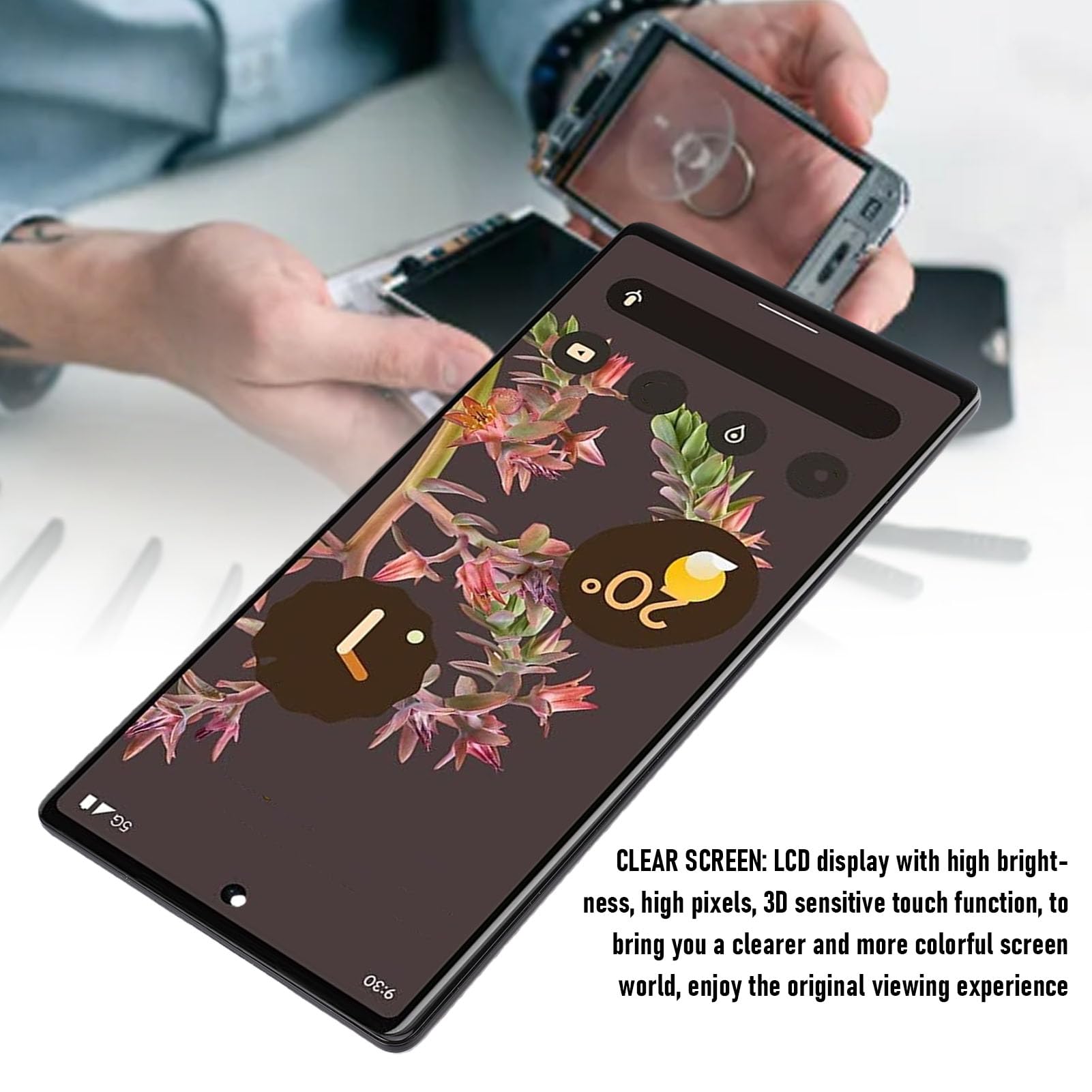 Cryfokt Reemplazo de Pantalla LCD para Digitalizador de Pantalla de