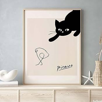 オシャレ インテリア ポスター ピカソ アルミ製 黒フレーム付き Amazon.co.jp: ピカソ ふくろうの絵 正方形アート フレーム付き