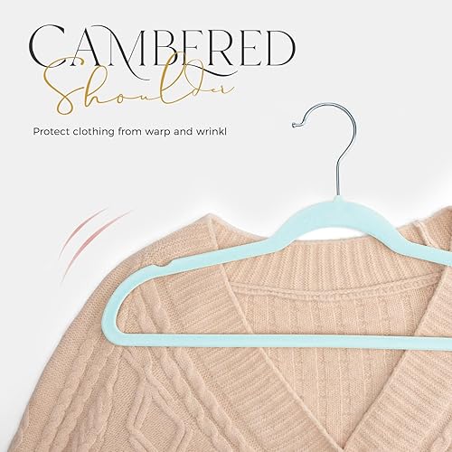 Miniatura 98 de HOUSE DAY - Perchas de terciopelo antideslizantes para trajes (60 unidades)