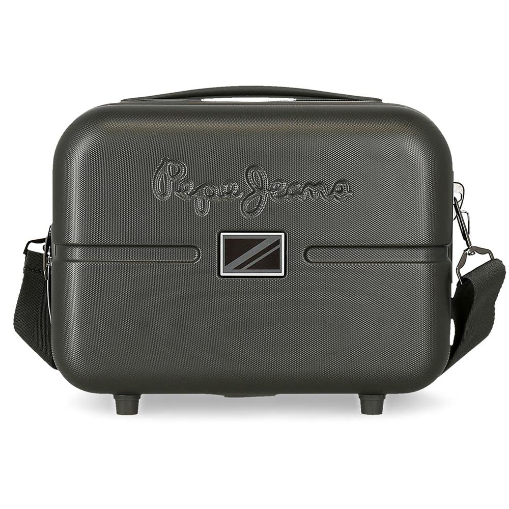 Pepe Jeans Accent Neceser Adaptable con Bandolera Negro 29x21x15 cms Rígido ABS 9,​14L 0,​84 kgs