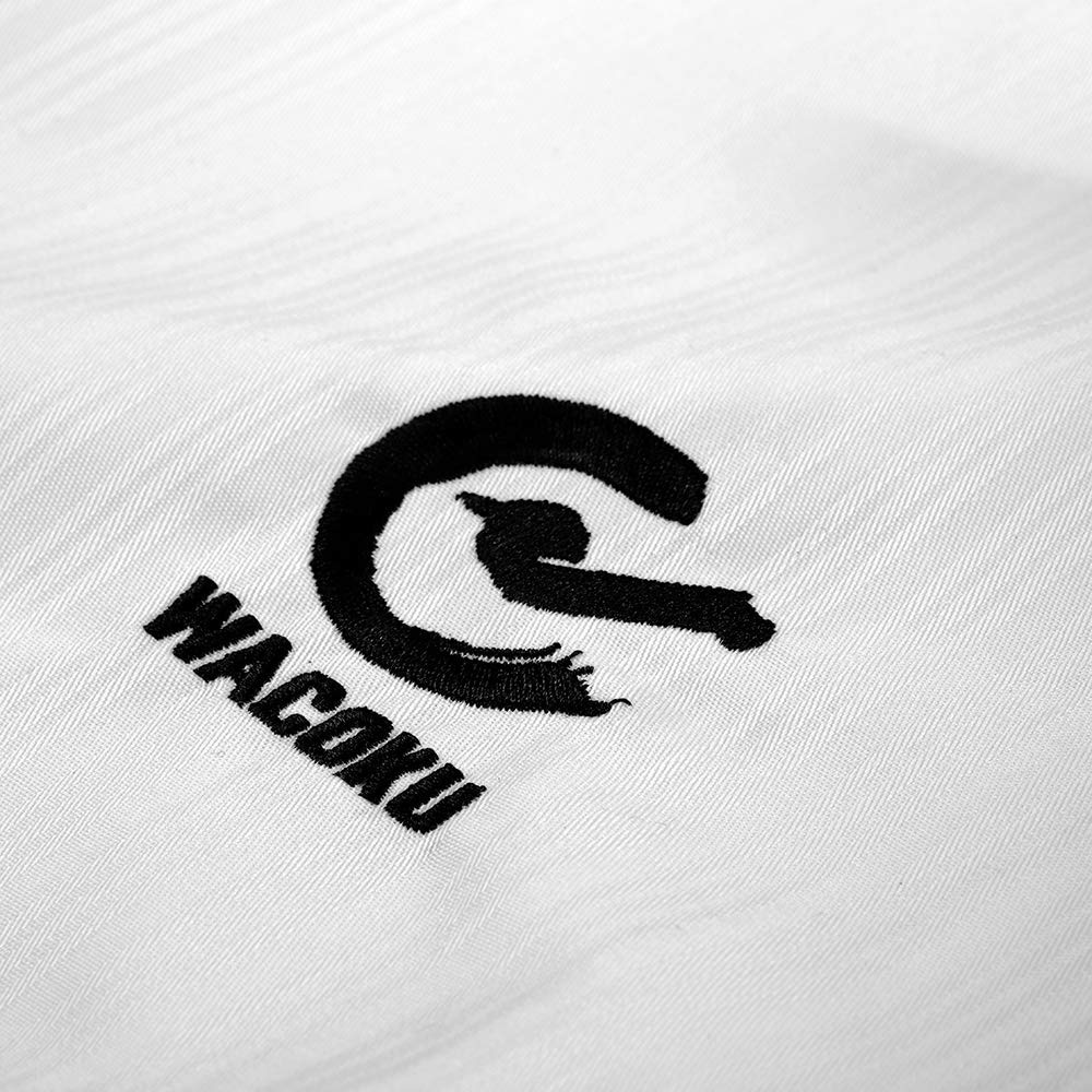 Playwell WT Approvato Studente Taekwondo Uniforme Bianco Scollo V - Bianco, 180cm