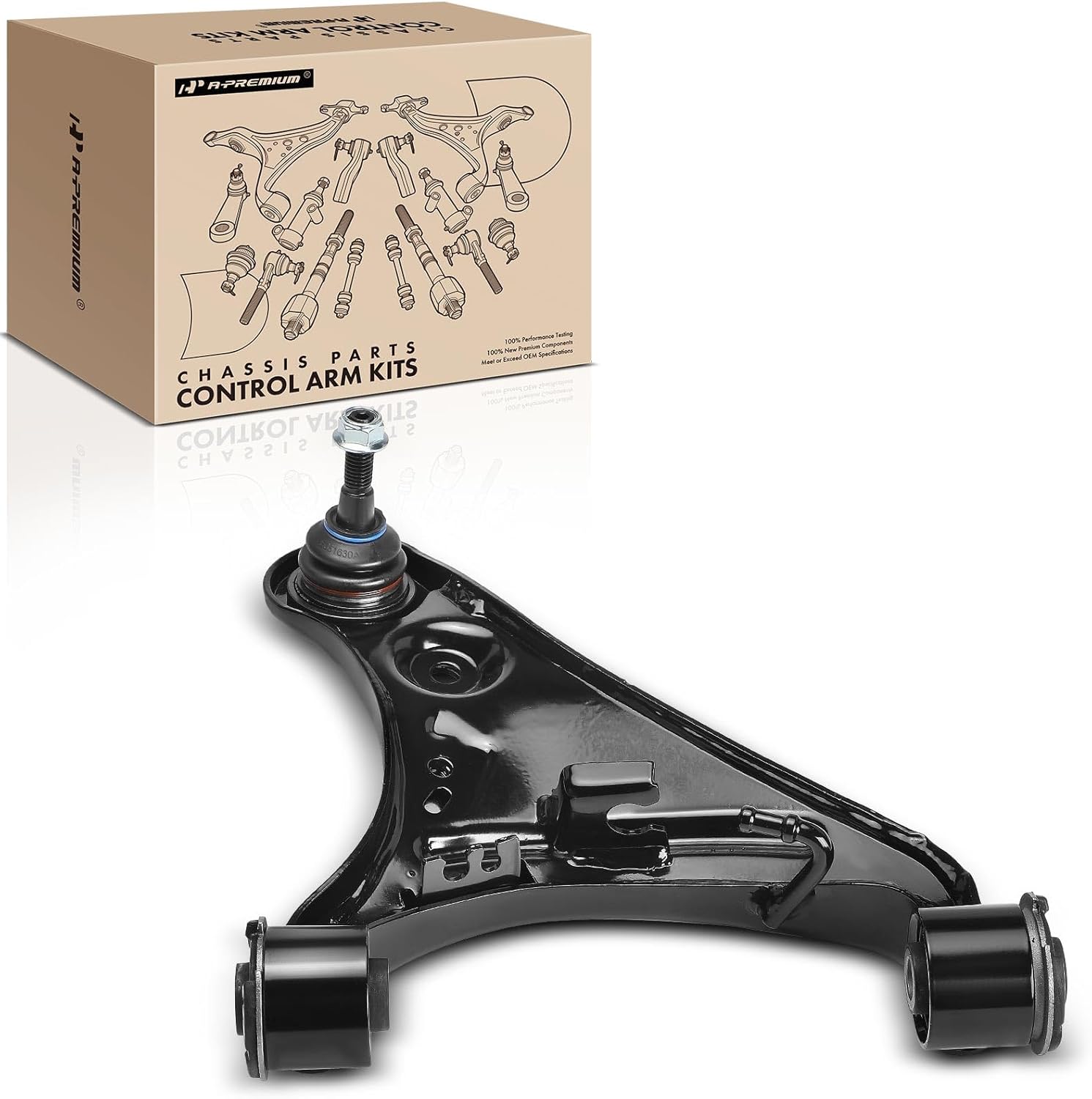 A-Premium Front Left Upper Control Arm, with Ball Joint & Bushing, Compatible with Land Rover LR4 2010-2016