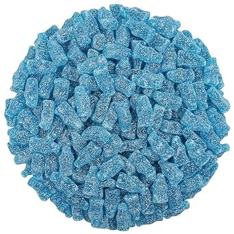 Smarty Stop Sour Cola Bottle Gummy Candy 2.5 Pound Pack of 1, Mini Blue Raspberry