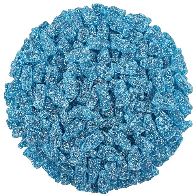 Smarty Stop Sour Cola Bottle Gummy Candy (2.5 Pound (Pack of 1), Mini Blue Raspberry)