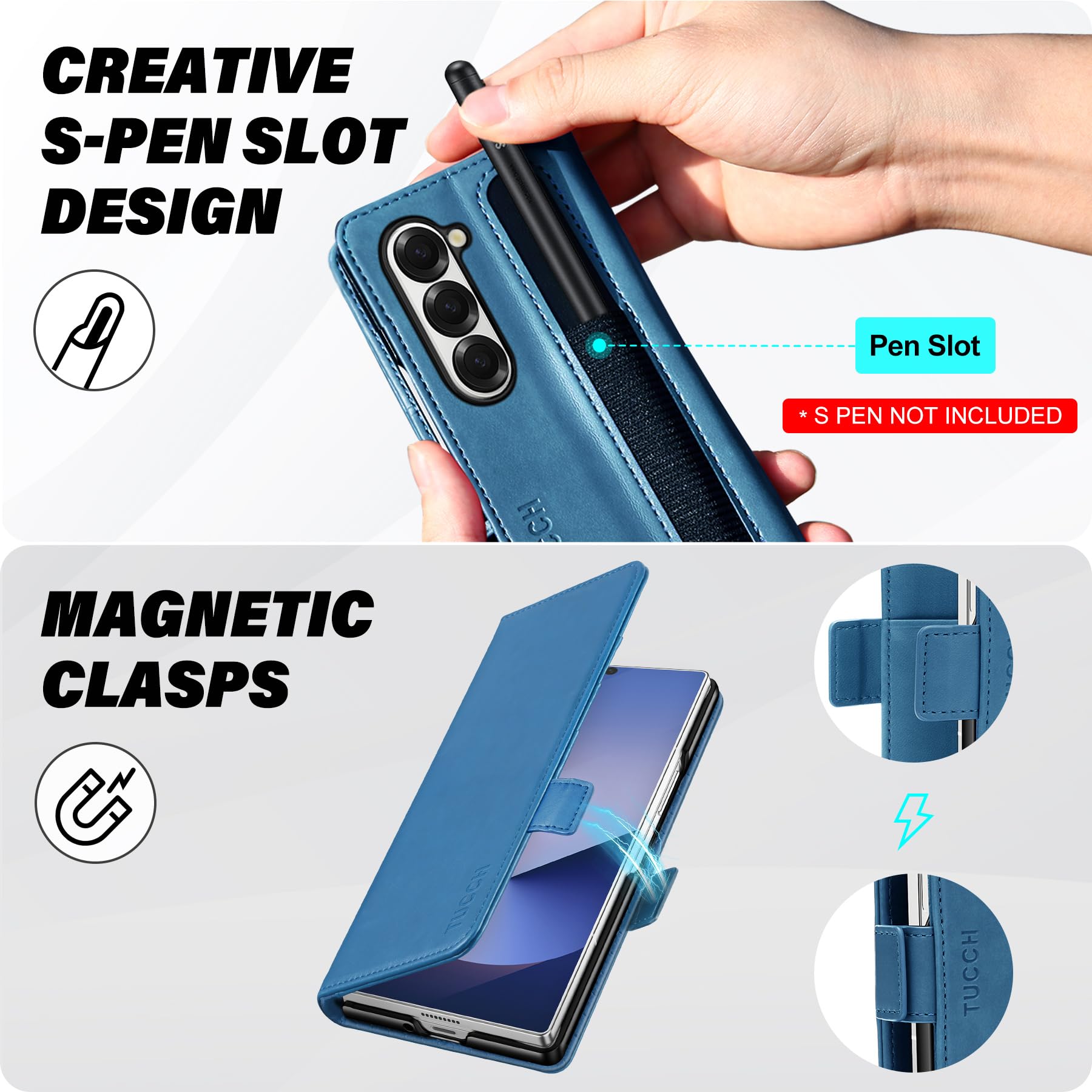 OCASE For Samsung Galaxy Z Fold 6 5G Case With S Pen Holder, Galaxy Z Fold6 - View #10
