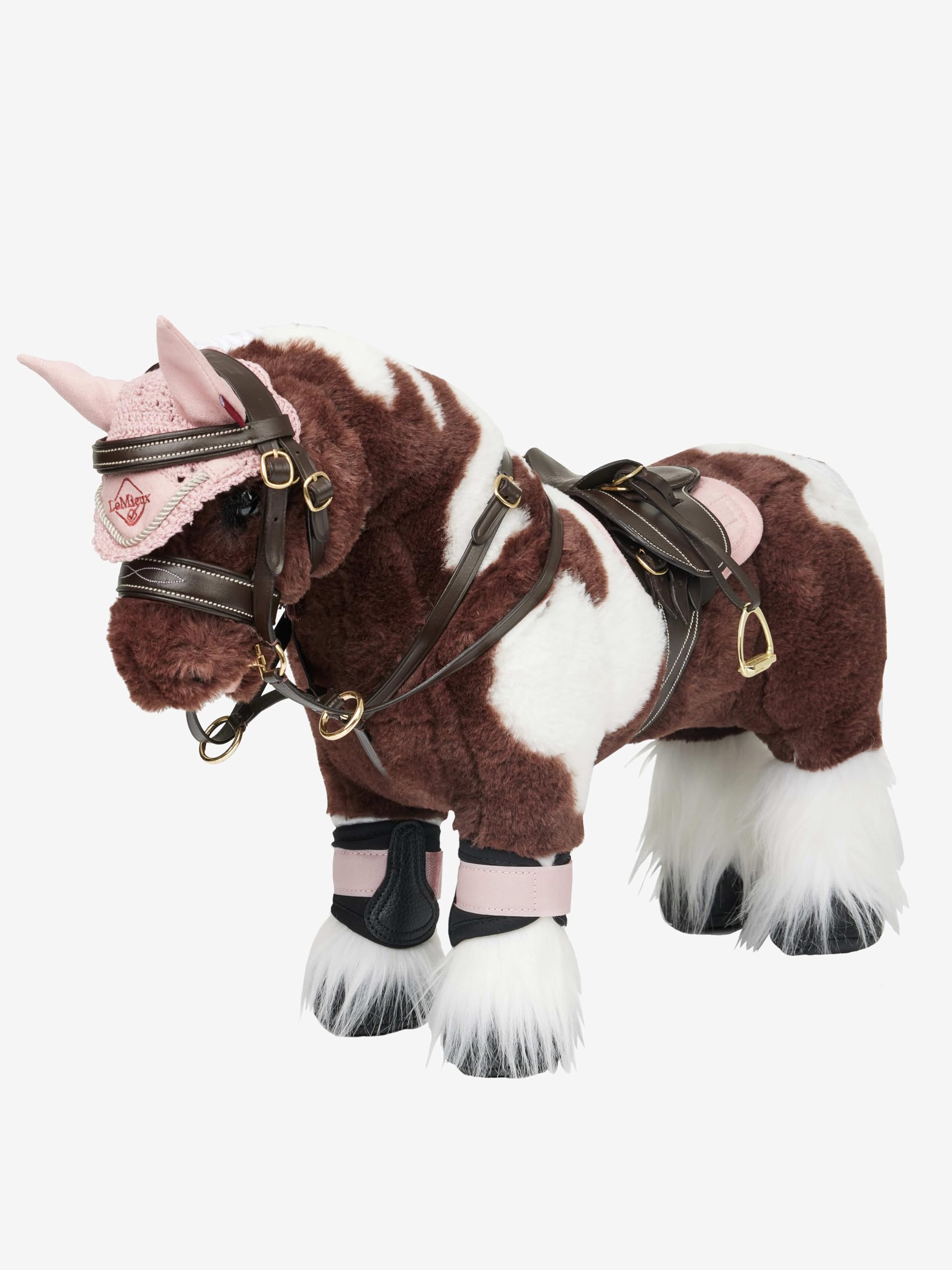 LeMieux Sella giocattolo per pony, in pelle a grana fine, adatta per bambini dagli 8 anni in su, colore: Marrone