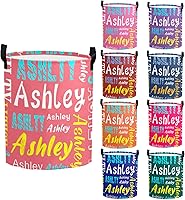 Vista 27 de Cesta de lavandería personalizada con nombre, cesta de lavandería plegable con asa para baño, sala de estar, dormitorio