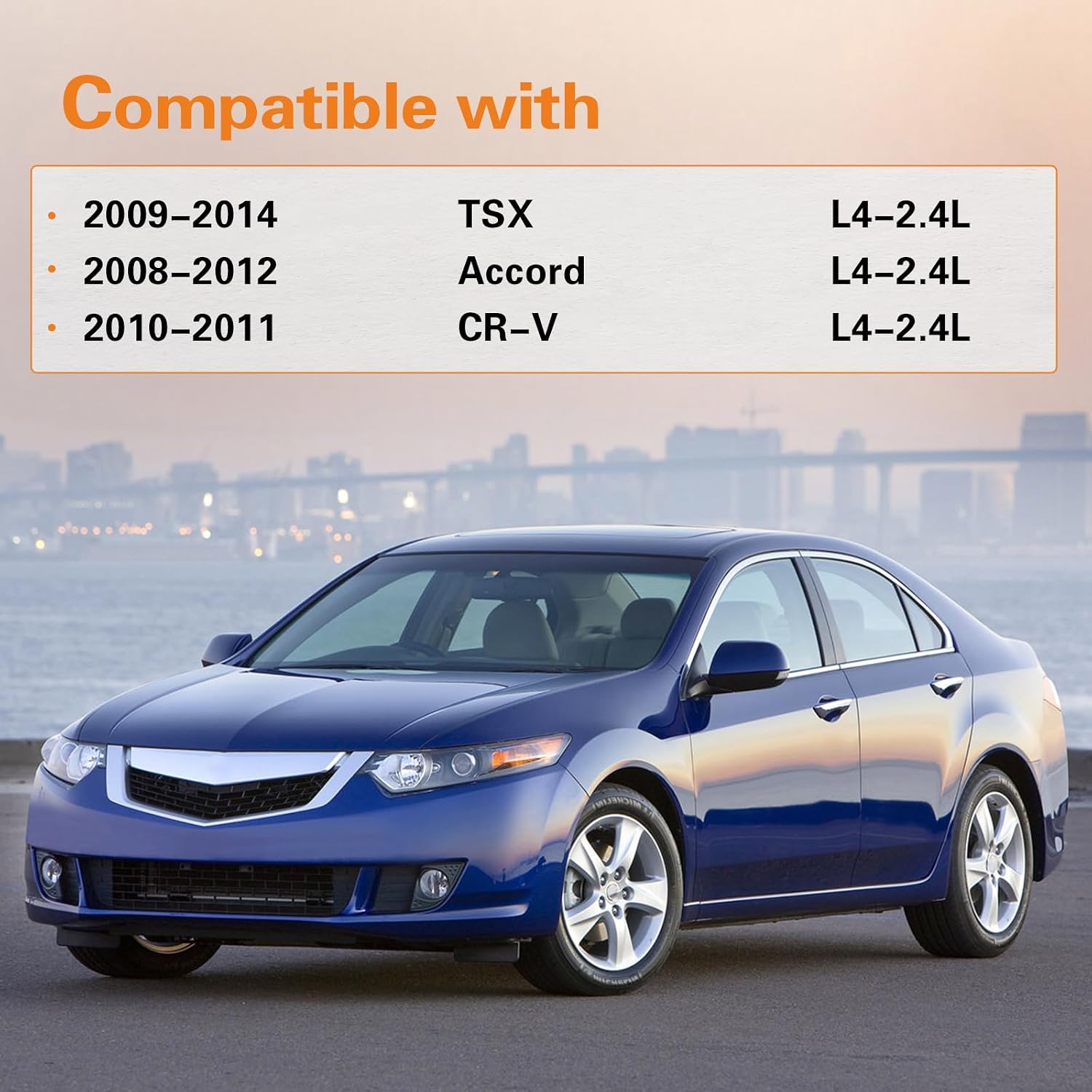 1Pcs Upstream Oxygen O2 sensor for 2008-2012 Accord,2009-2014 TSX and 2010-2011 CRV CR-V L4-2.4L OE#2349091