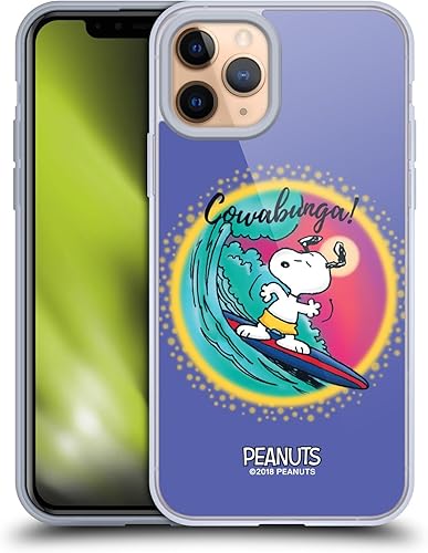 Vista 56 de Head Case Designs Funda de gel suave con licencia oficial de Peanuts I Love Pattern Snoopy Boardwalk Airbrush compatible con Apple iPhone 15