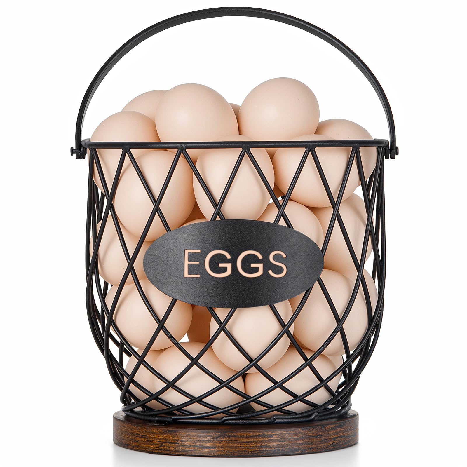 Banawey Wire Wood Base Basket