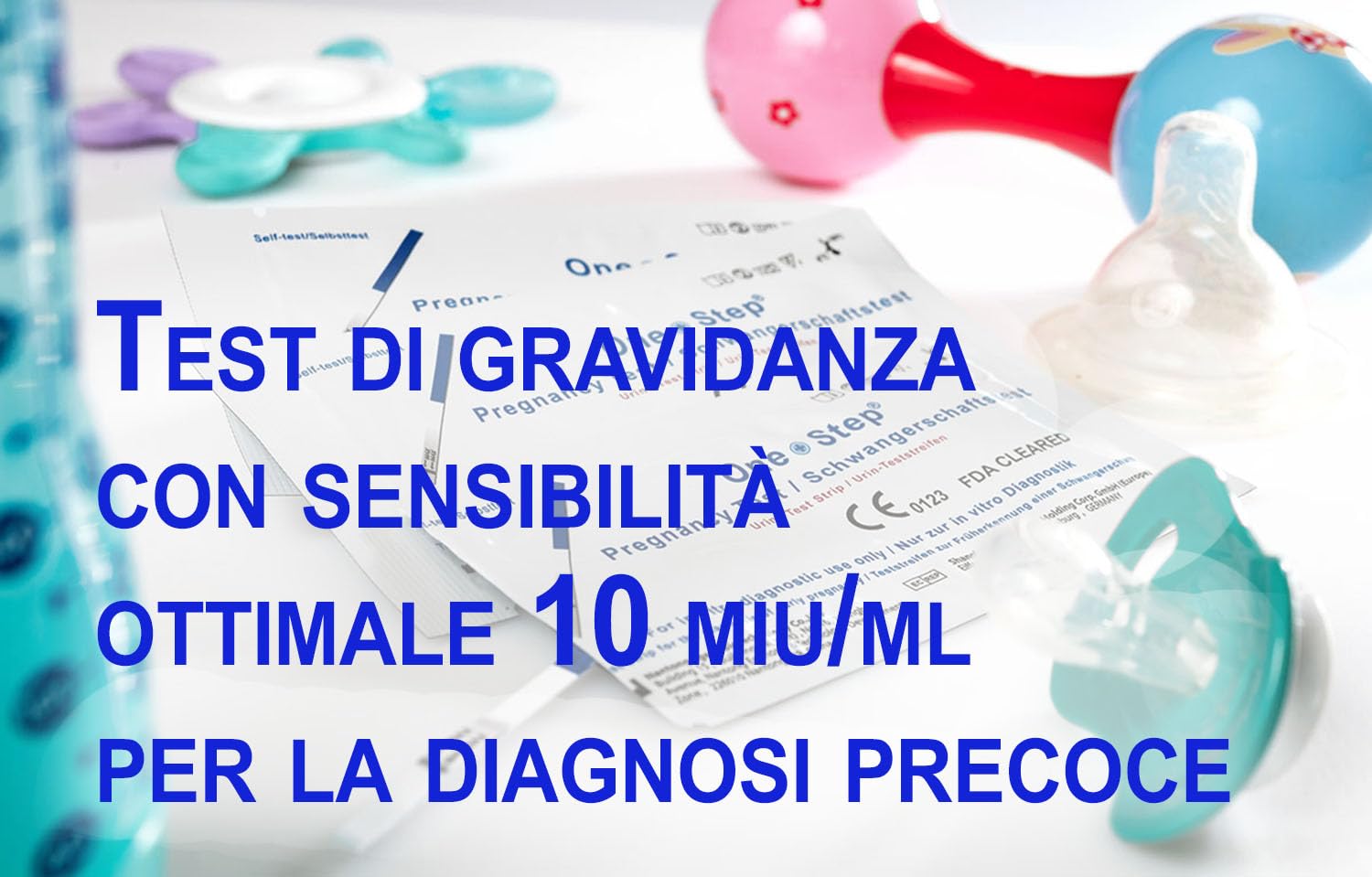 5 xTest di gravidanza ultrasensibili One+Step - test di gravidanza precoce - test di gravidanza - Pregnancy Test