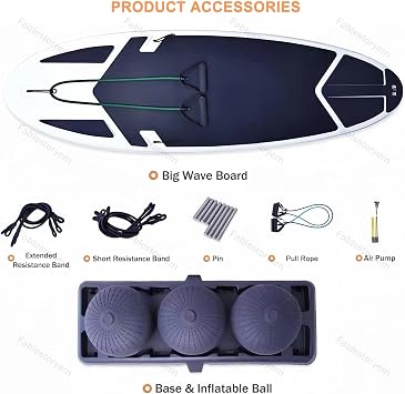 Balance Board Trainer for Surfing and Fitness, Indoor & Outdoor Balance Board for Core Strength and Coordination Training