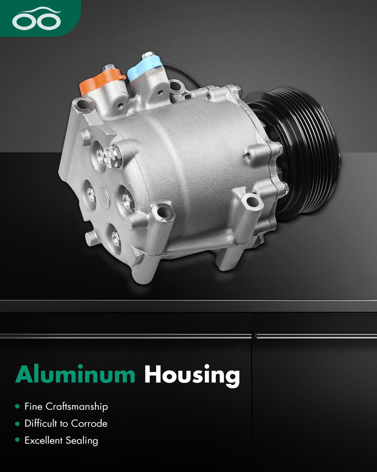 SCITOO AC Compressor for Honda Civic 1.7L 2002-2005, Fast Cooling Air Conditioner Compressor for Acura RSX 2.0L 2002-2006, for Acura EL 1.7L 2001-2005, for Honda Civic 2.0L 2002-2005 38810PLMA12