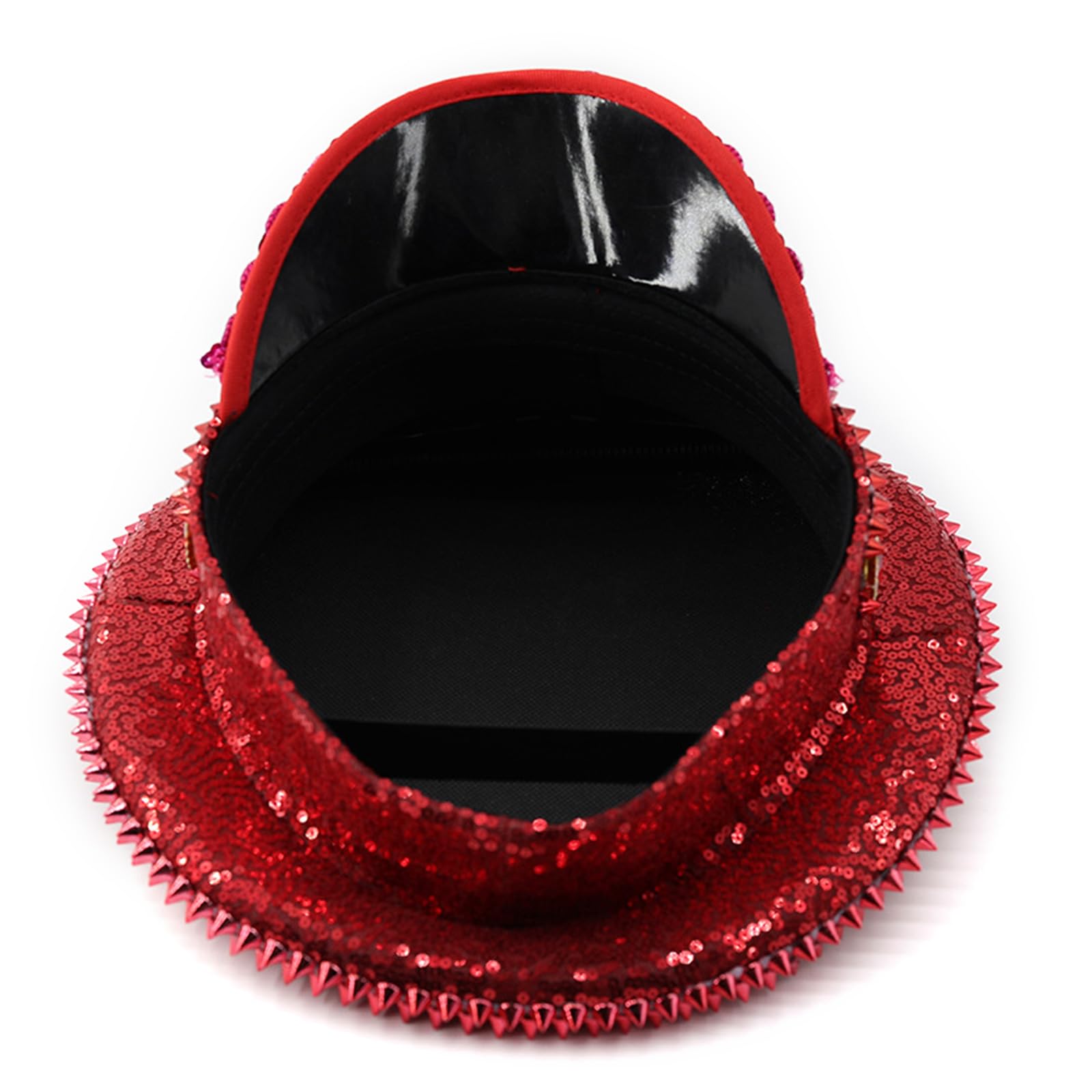 Jeweled - Cappello da capitano con cristalli pesanti, per ragazze e ragazzi, per carnevale, festival musicali, hip hop, moda
