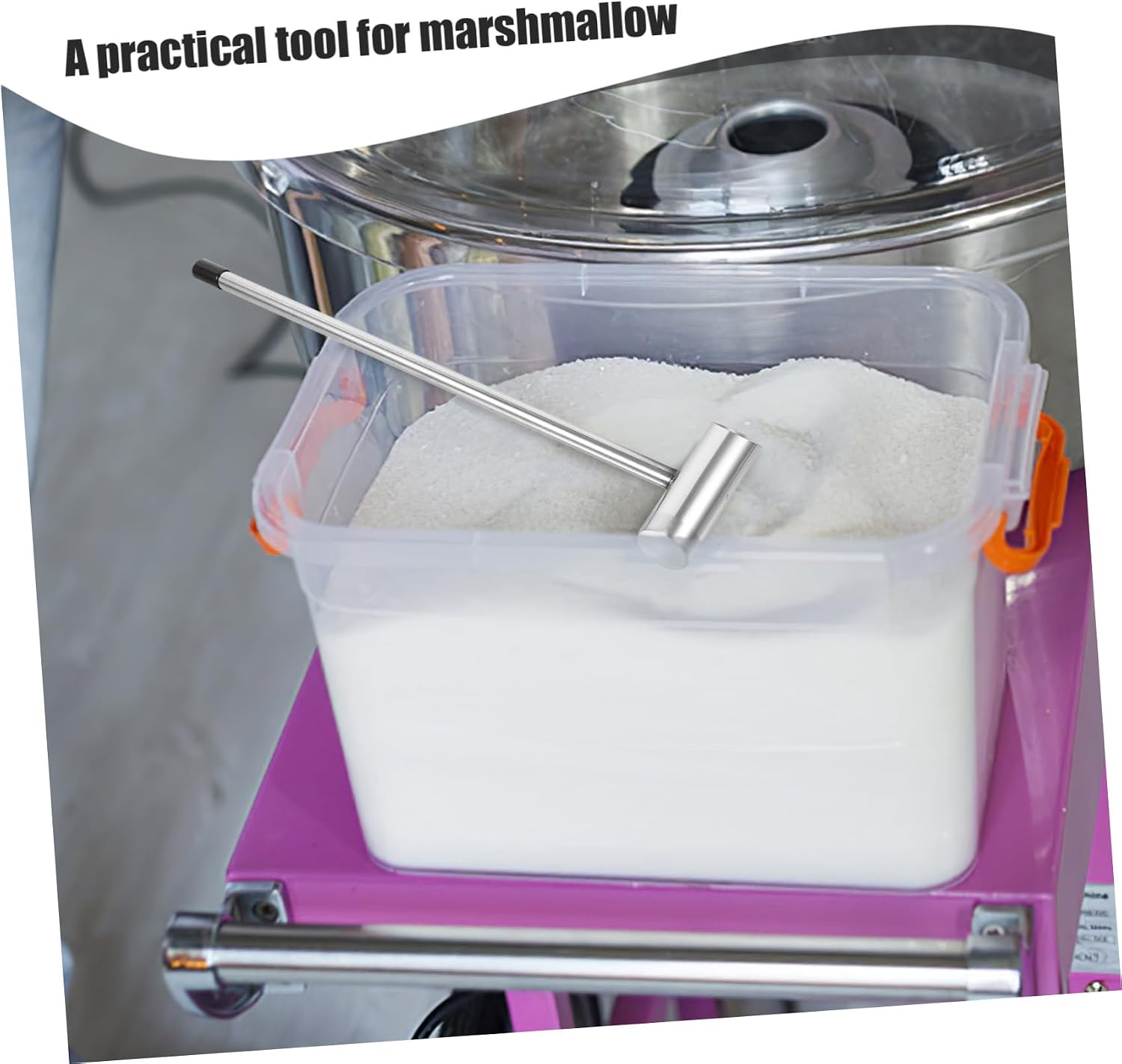Stainless Steel Reusable Sugar Scoop for Marshmallow Machines Convenient Wear-resistant Clean Sugar Scooper for Flour and More