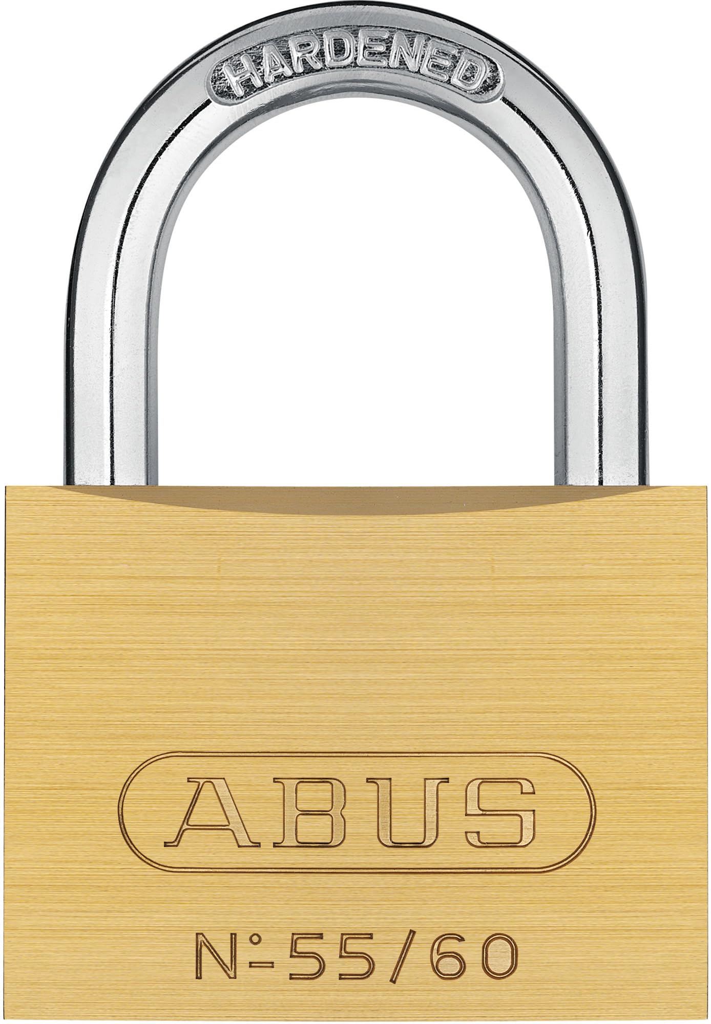 ABUS Brass Padlock 65/50 - Hardened Steel Shackle, Anti-Pick