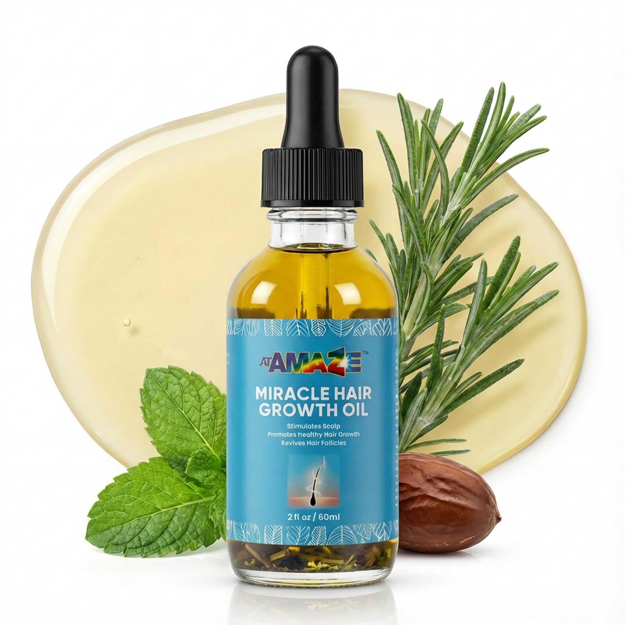 Miracle Growth Oil with Vitamin E for Thinning & Shedding Hair, 2oz