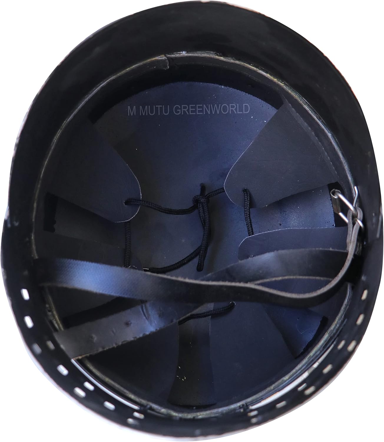 MUTU GREENWORLD SHEL03 Medieval Templar Crusader Knight Helmet – Black & Golden Armor Replica for Cosplay, Halloween, LARP, Costume Props