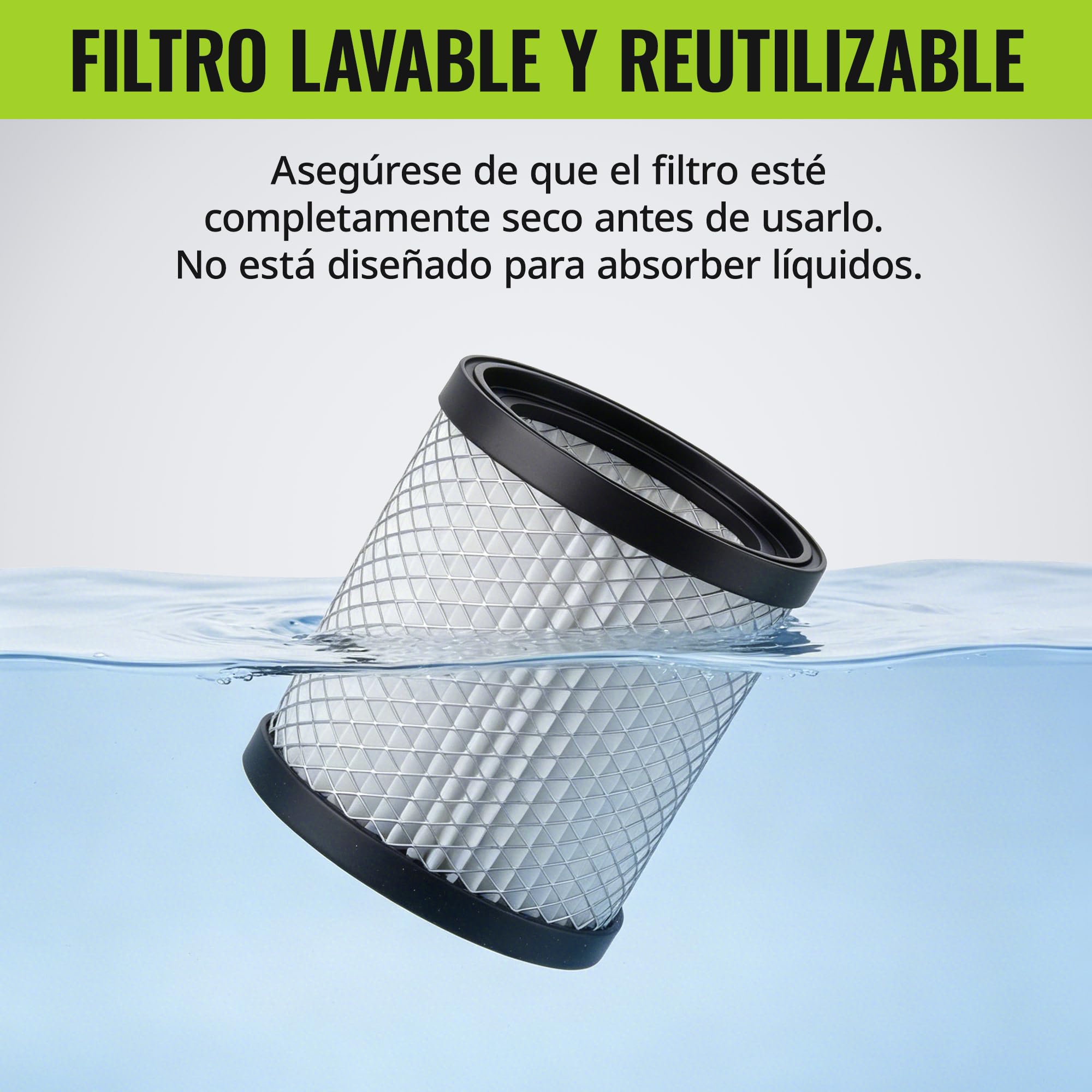 WORKPRO Aspirador de Cenizas 10L 700W con Filtro de Repuesto