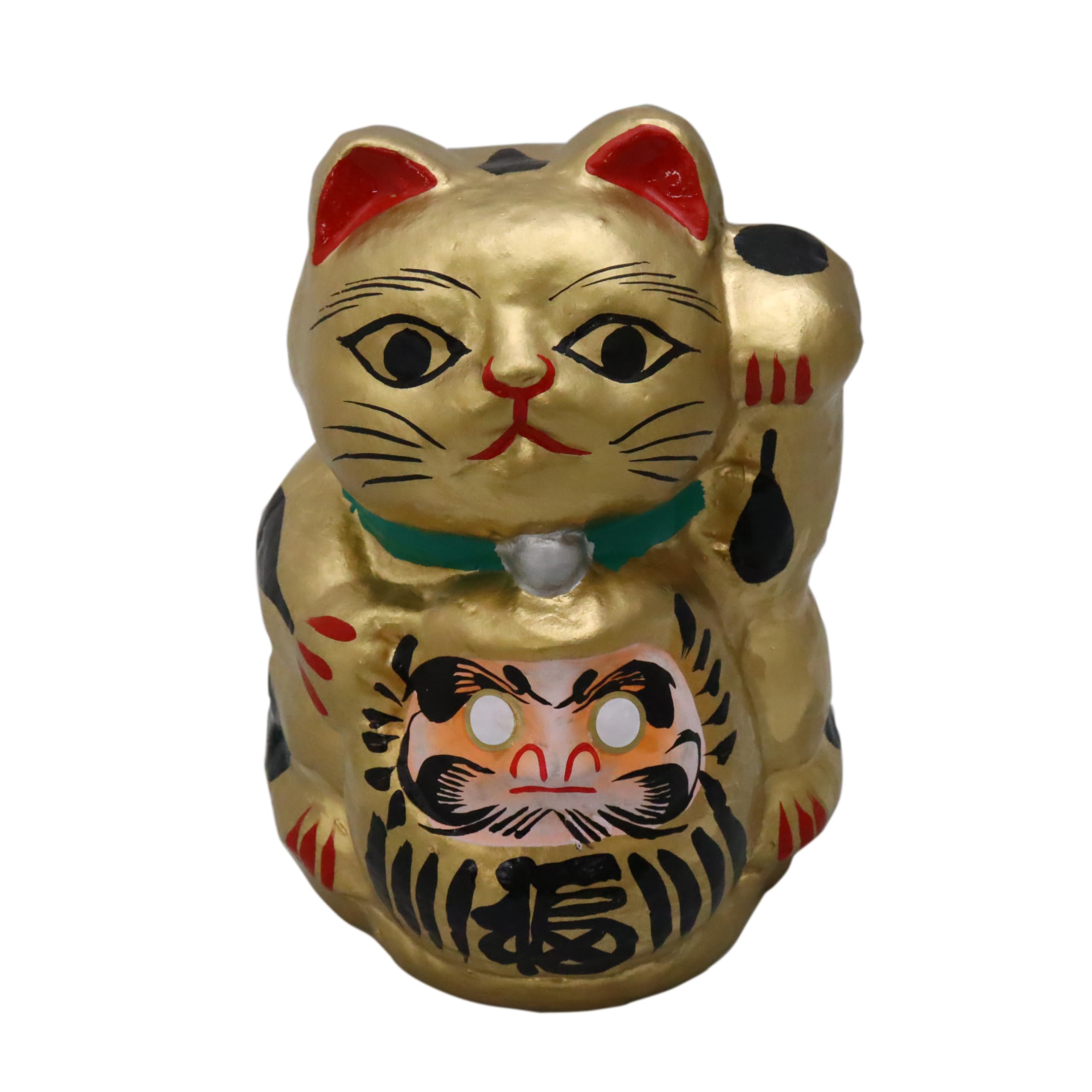 Amazon.co.jp: 日本製 福 ダルマ 猫 金(大) : ホーム＆キッチン