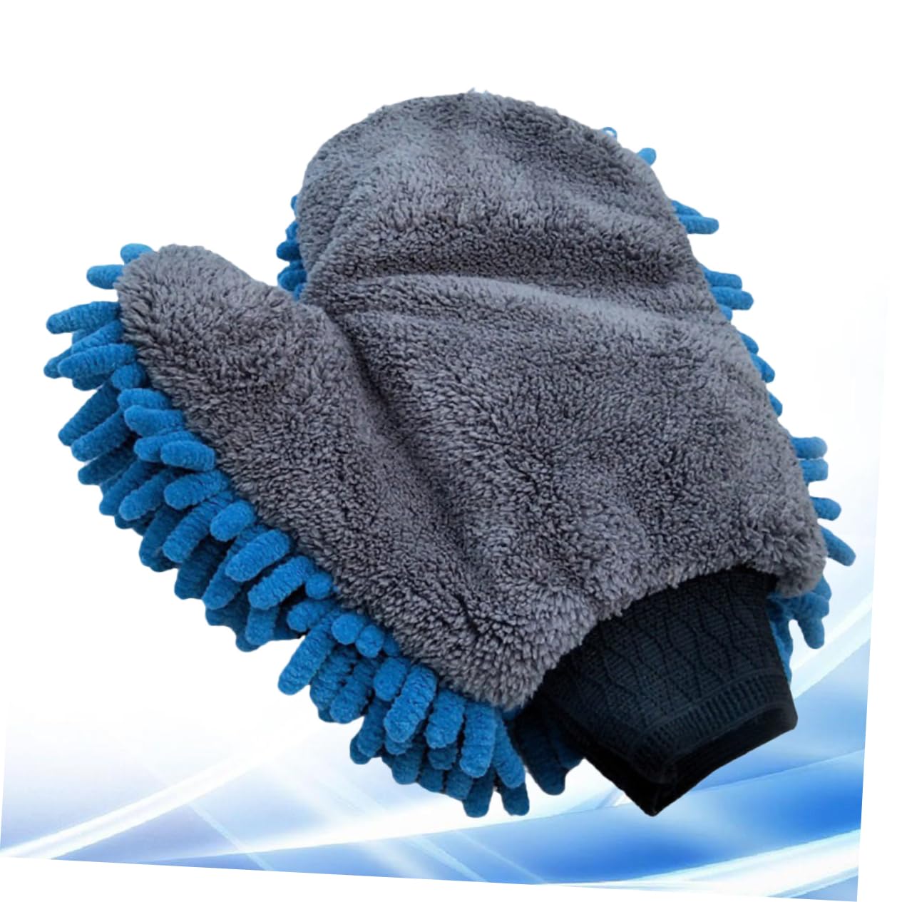 FRCOLOR 1Pc Chenille Car Wash Mitt Gloves Scratch Cleaning Gloves for Cars Lint and Washing Mitt for Home and Fits Adults