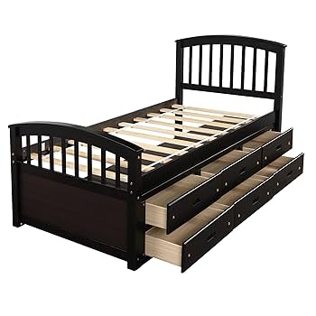 Amazon.com: Harper & Bright Designs Twin Bed Frame with