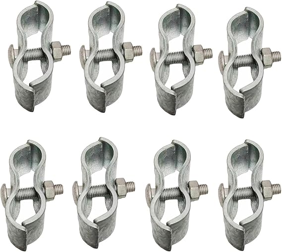 Chain Link Fence Panel Clamps Dog Kennel Clamps for 13/8" Chain Link Fence Pipe Panel Frames