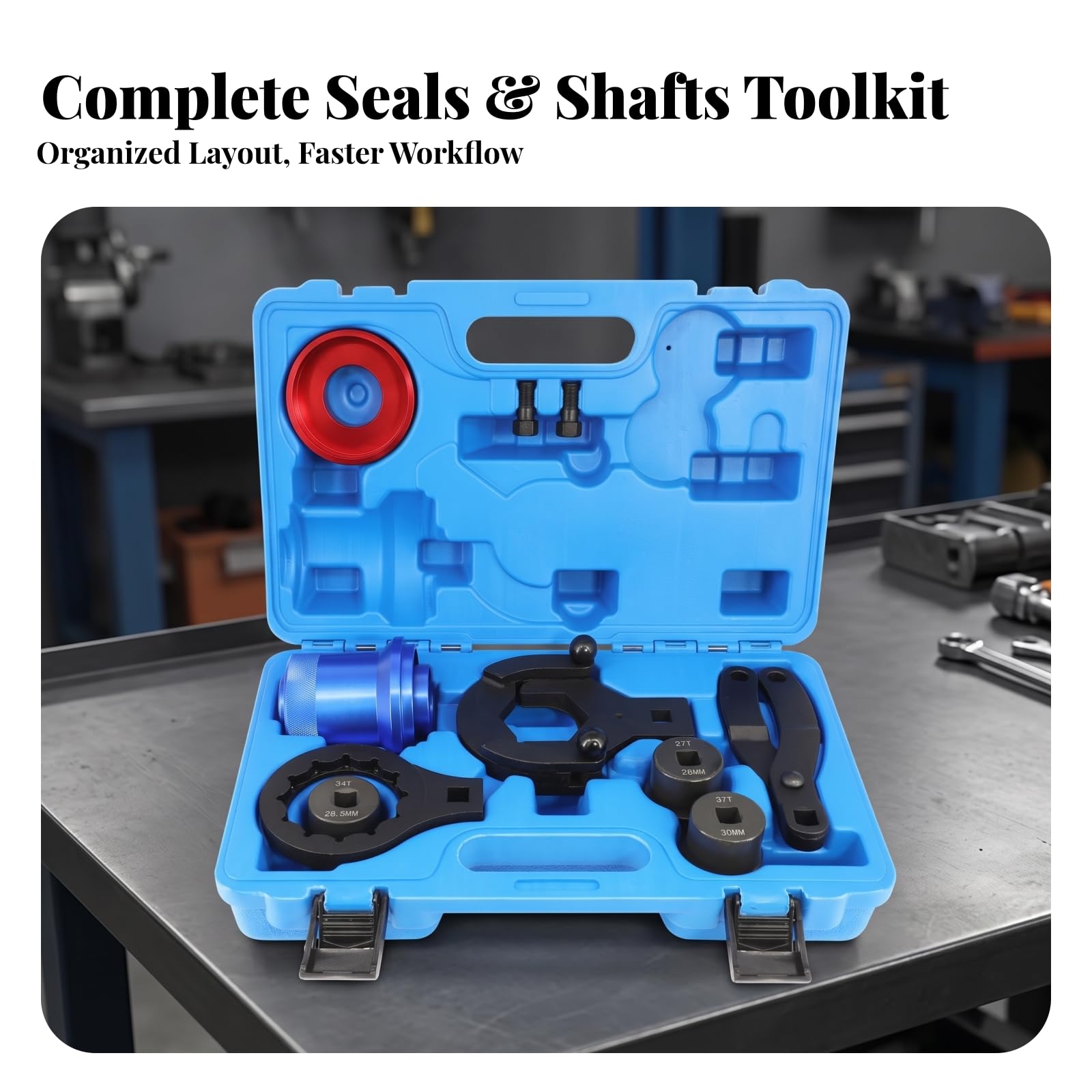 Kit Attrezzi per erenziale Manuale | Professionale, Set di Utensili con Valigetta, per Officina, Garage, Meccanici