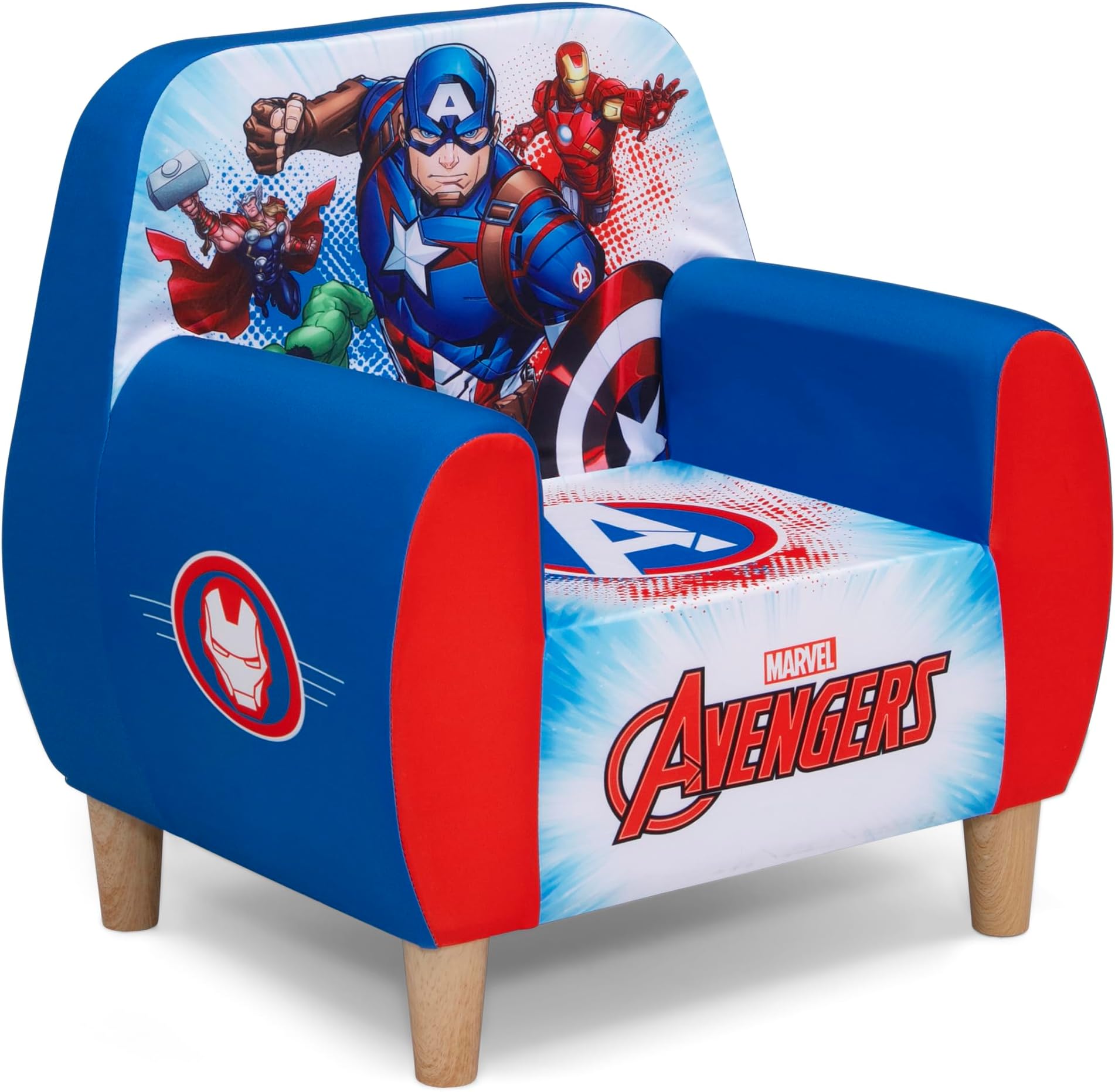 Delta ChildrenMarvel Avengers Foam Chair for Kids, Blue