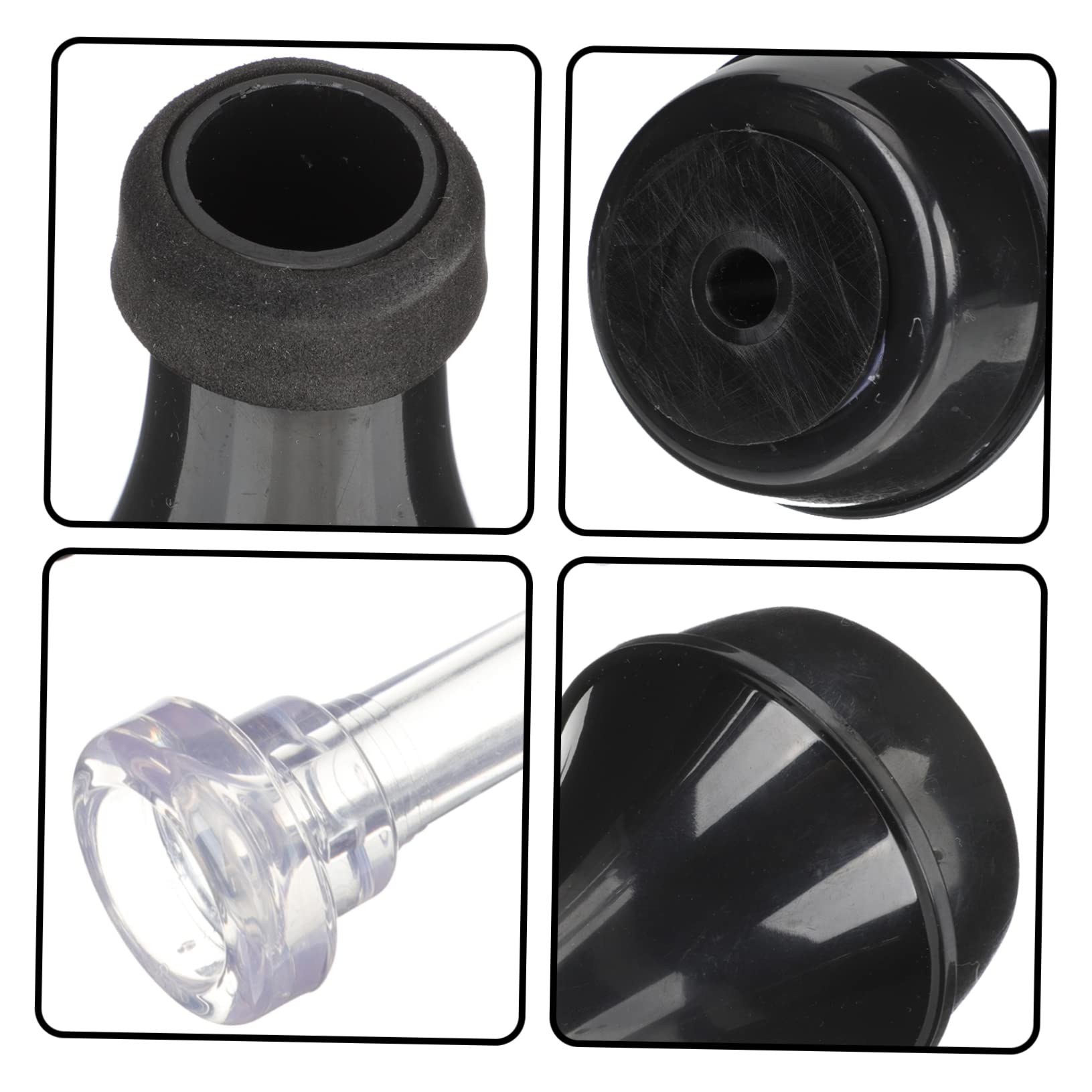 ibasenice 2sets Sordina Per Tromba Muta Dritta Leggera Con Bocchino Accessori Compatti e Pratici Per Musicisti e Amanti Della Tromba