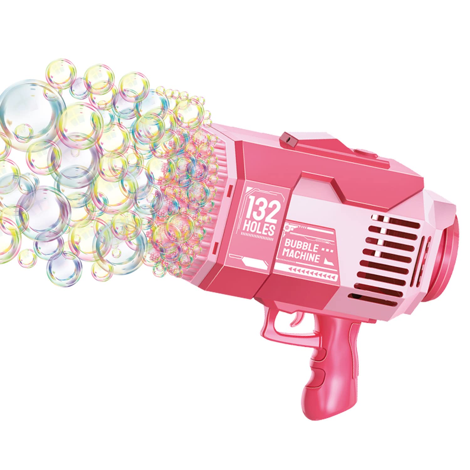 Amazon | SVNVIOZ バブルガン バズーカ形 132穴 シャボン玉 電動式 3色