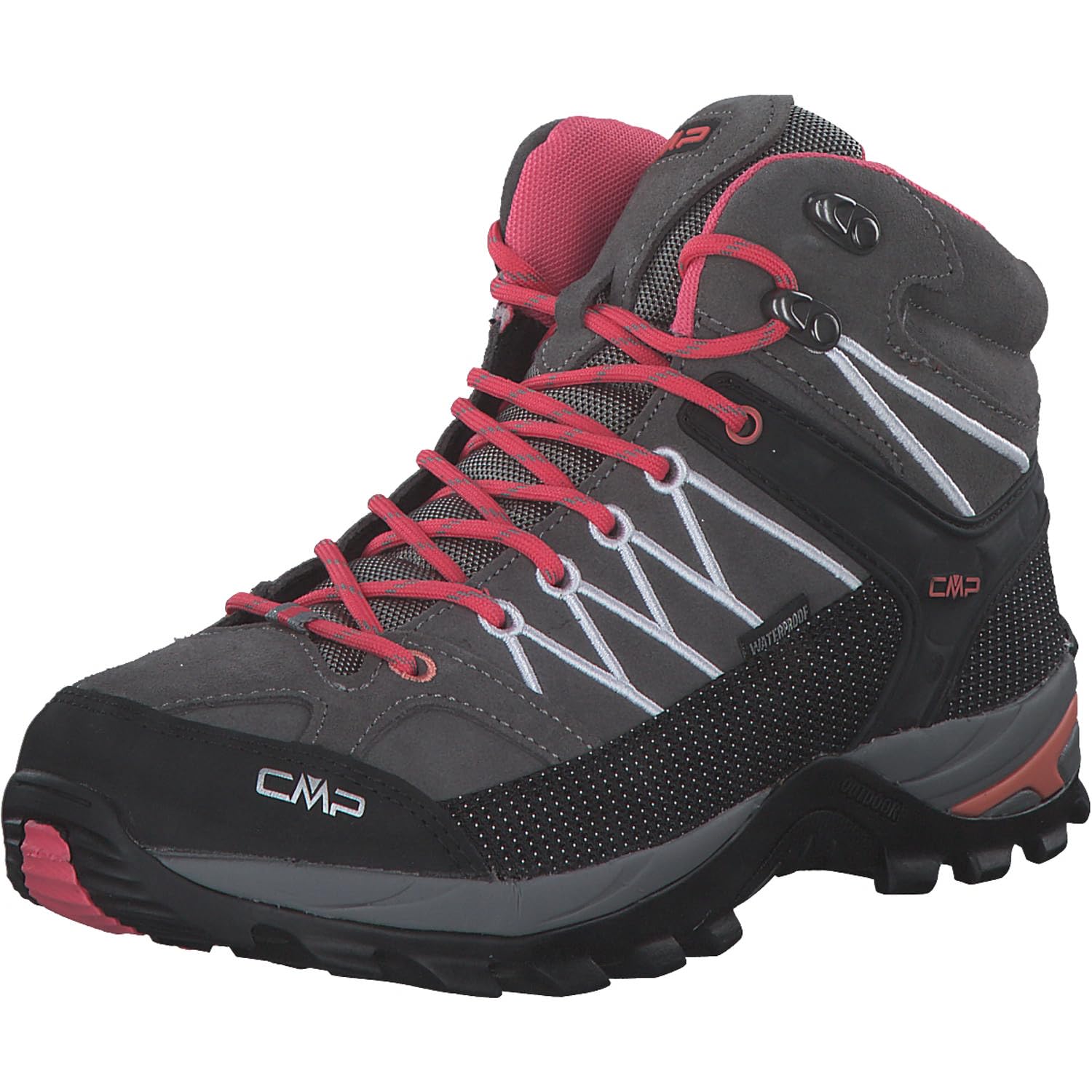 CMP Women's Rigel MID WMN Trekking Shoes WP, Grey Coral, 8 UK