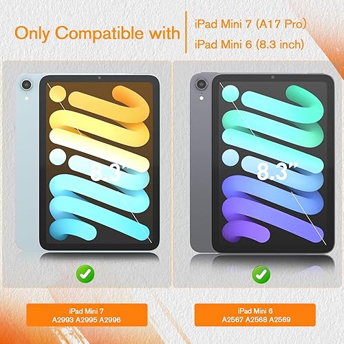Miniatura 2 de KCT Paquete de 2 protectores de pantalla Paperfeel compatibles con iPad Mini 7 (A17 Pro) y iPad Mini 7ª/6ª (8.3 pulgadas), película antirreflejos y
