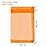 ANZNKU 100PCS Orange Organza Bags 5x7 inches Mesh Bags Drawstring, Gift Bag for Halloween, Wedding Mesh Festival Makeup Organza Party Favor Bag, Sheer Mesh Pouches Drawstring