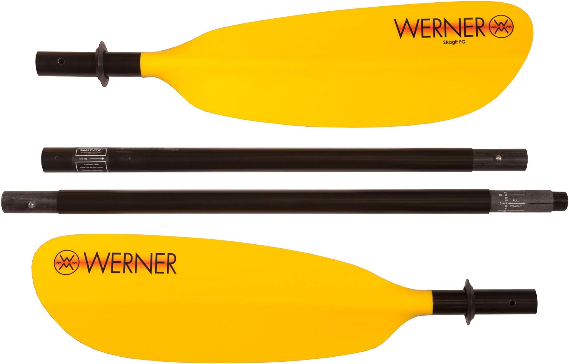 Werner Skagit FG 4-Piece Paddle - Straight Shaft