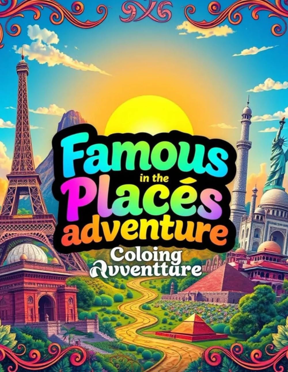 Famous Places Around The World (A Coloring Adventure)