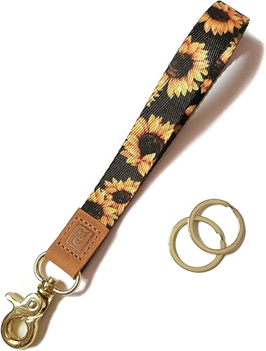 Vanommona Cordón de pulsera, llavero para mujeres y hombres, cordón para llaves, cartera, tarjeta de identificación (azul oscuro)