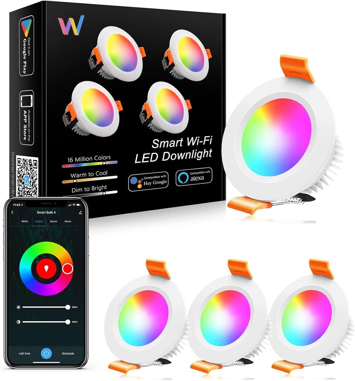 2'' Wifi Downlight 4 Pack