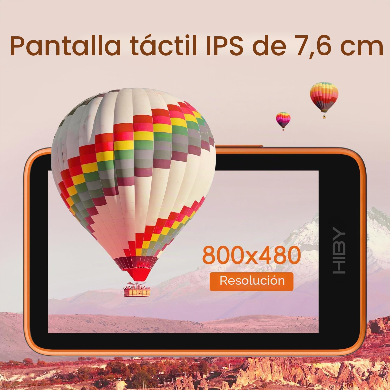 HiBy Reproductor de MP3 HiFi R1 con Bluetooth 5.1 Tidal Qobuz DSD 256 Reproductor de música nativo sin pérdidas con pantalla táctil/certificado de audio de alta resolución/sintonización MSEB/memoria