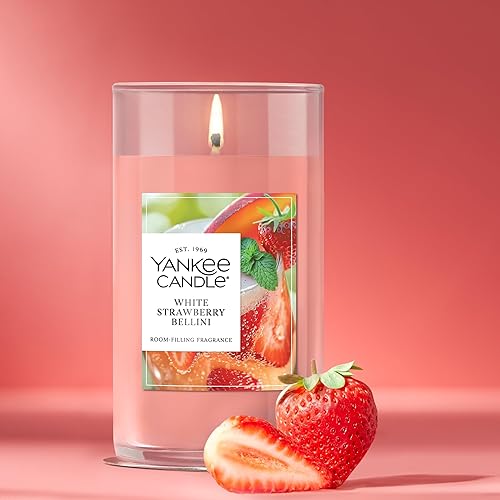 Miniatura 4 de Yankee Candle - Vela perfumada en pilar mediano con hasta 115 horas de tiempo de combustión, mezcla de cera vegetal prémium para una combustión