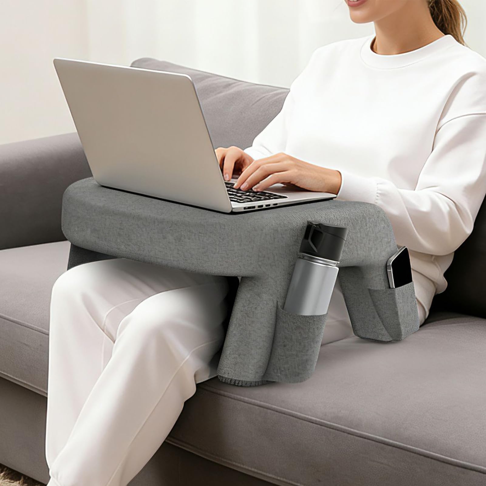 Poduszka Na Kolana Pianka Memory Foam Ergonomiczna Antypoślizgowa Duża | Poduszki Do Czytania W Łóżku Dla Dorosłych do Domu, Biura, Pracy, , Czytania, Laptopa, Tabletu, Komputera dla Dorosłych i