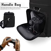 Vista 5 de Funda portátil para Nintendo Switch, bolsa de almacenamiento grande compatible con Nintendo SwitchSwitch OLEDSwitch Lite, funda rígida de forro