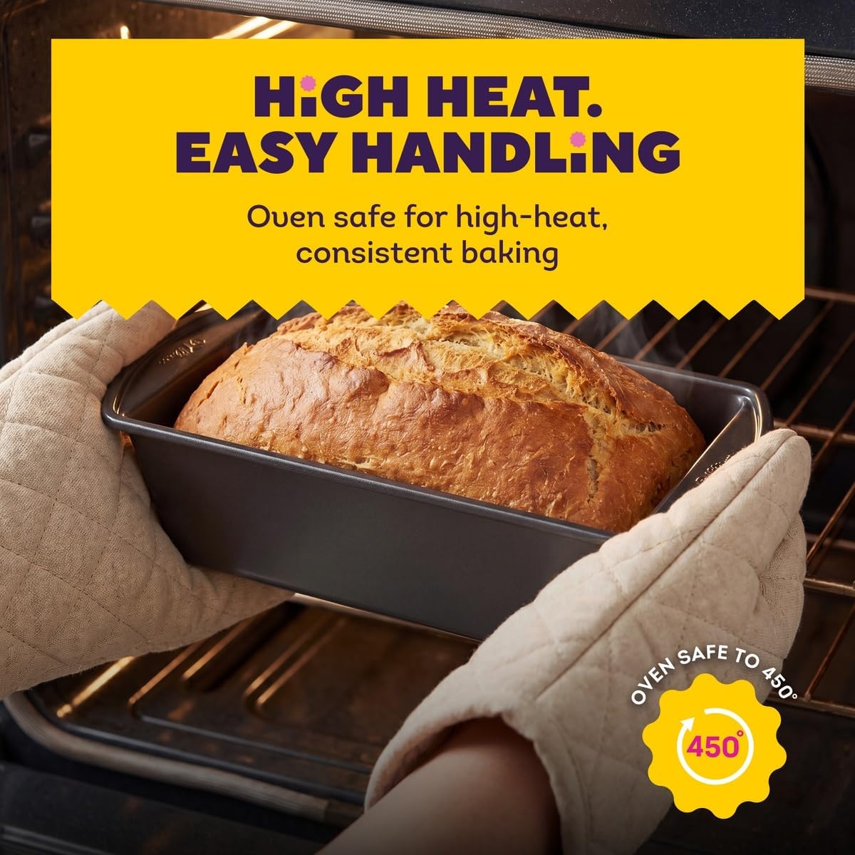 Wilton Silver Non-Stick Loaf Pan, Made Without PFAS, 8 x 4 in.